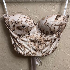 Floral Bustier Corset Top